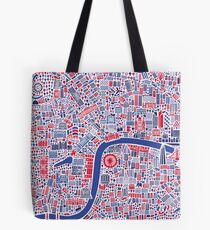 London City Map Poster Tote Bag