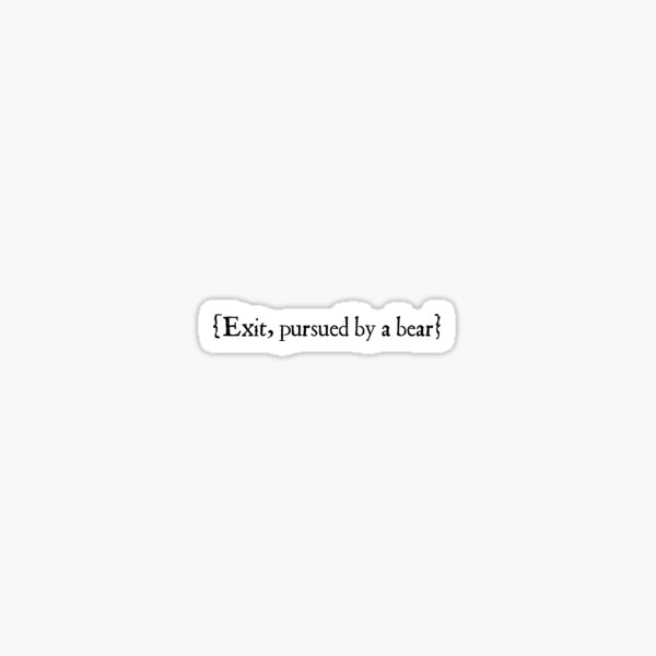 Item preview, Exit Pursued by a bear designed and sold by ShakespearesSis.