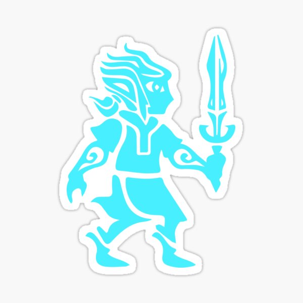 BOTW Blue Sheikah Rune Hero Sticker