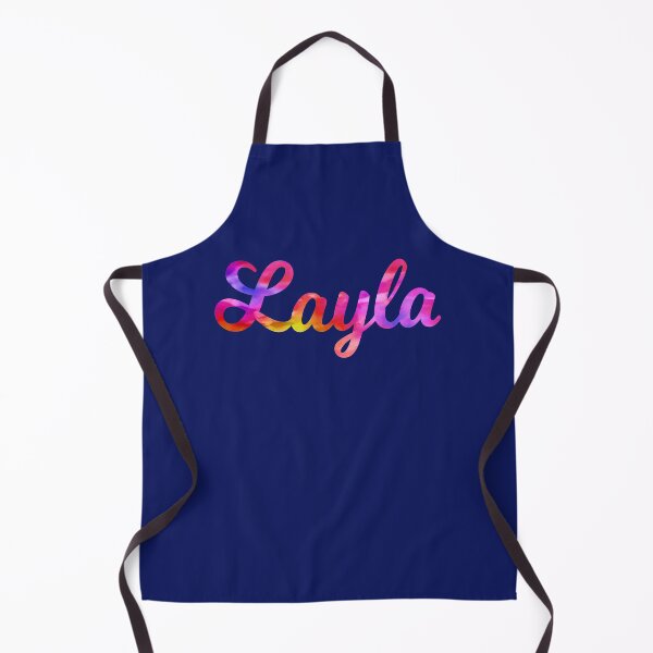 Item preview, Layla girls name multi-colored fun designed and sold by ComicKitsch.