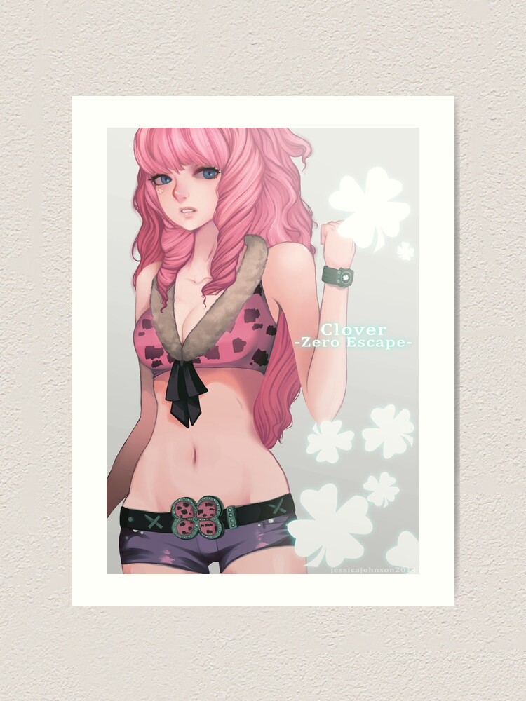 Zero Escape Clover Art Print By Anemotis Redbubble