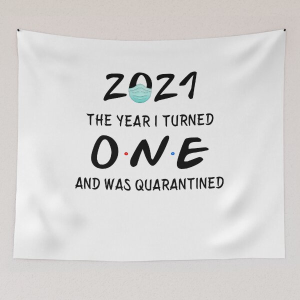 Item preview, 2021 I Turned 1 and was Quarantined Birthday 2021 baby designed and sold by AnimaLovers.