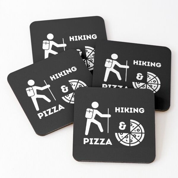Item preview, Hiking And Pizza designed and sold by vibrantyy.