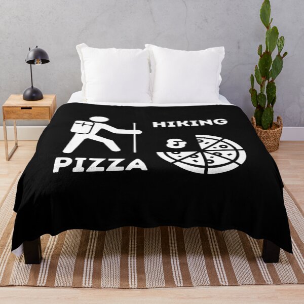 Item preview, Hiking And Pizza designed and sold by vibrantyy.