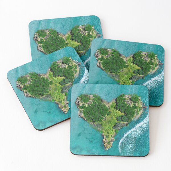 Item preview, Blue Ocean Heart Island designed and sold by antarte99.