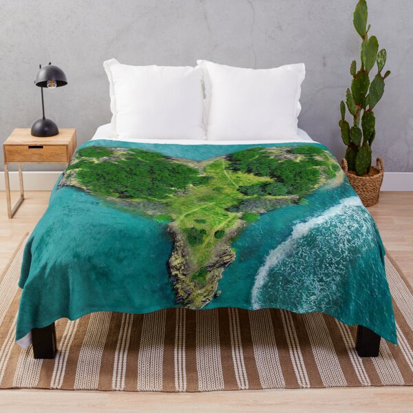 Item preview, Blue Ocean Heart Island designed and sold by antarte99.