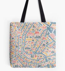 Amsterdam City Map Tote Bag