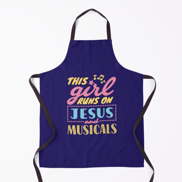 Item preview, This Girl Runs on Jesus and Musicals Christian Musical Theater Broadway Fan designed and sold by jaygo.