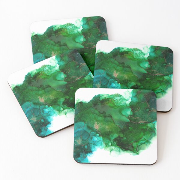 Item preview, Alcohol Ink Azules y Verdes designed and sold by Sonagiart.