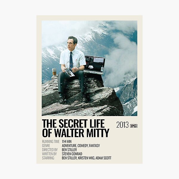 Item preview, The Secret Life of Walter Mitty (2013) movie poster designed and sold by sistertea.