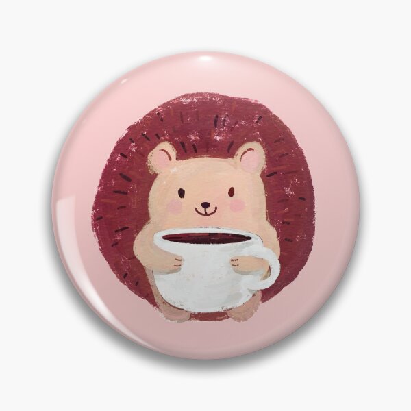 Item preview, Hedgehog with Coffee designed and sold by KadyIllustrates.