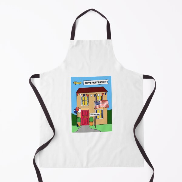 Item preview, Coronavirus Self-isolation Happy 4th of July Cartoon House designed and sold by KateTaylor.