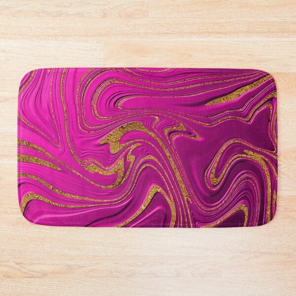 Item preview, Abstract Pink Shape With Glitter Gold designed and sold by antarte99.