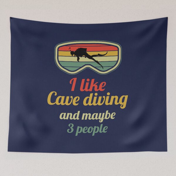 Item preview, Vintage Retro Cave Diving Caving Spelunking Caves Spelunker Caver Gift designed and sold by TastefulTees.