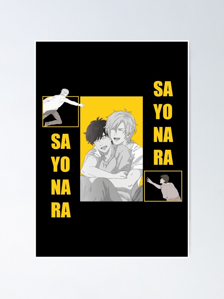 "Banana Fish Ash and Eiji Sayonara" Poster by Luckygeek Redbubble