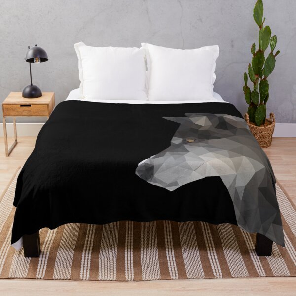 Item preview, Low Poly Wolf Head Polygonal Animal Art designed and sold by WillPowerApp.