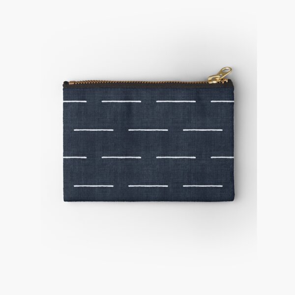Item preview, Block Print Lines in Navy Blue designed and sold by House of Haha.
