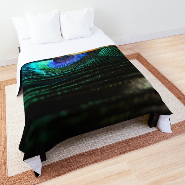 peacock feather comforter