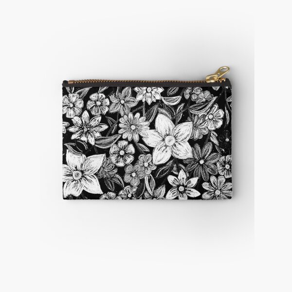 Item preview, Black and White Jungle, Floral Crayon Design by Christie Olstad designed and sold by Christie Olstad.