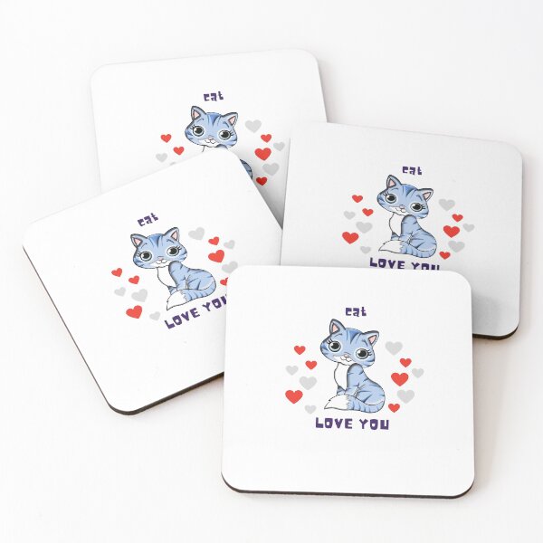 Item preview, cat louve you, cute motif designed and sold by nabilaze.