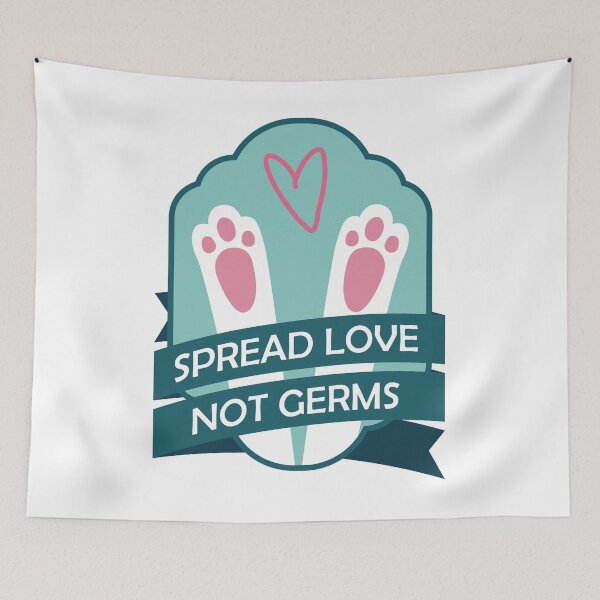 Item preview, Spread love not Germs - Funny easter nurse designed and sold by Moritz Schwäble.