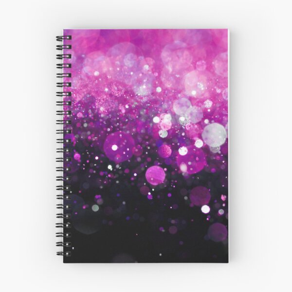 Item preview, Abstract magenta shiny lights on black background I designed and sold by fowons.