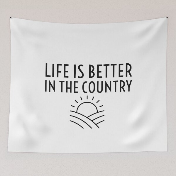 Item preview, Life is better in the country designed and sold by Gingatoo.