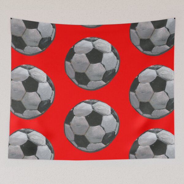 Item preview, Football on red.  Hand painted designed and sold by Rina Arling.