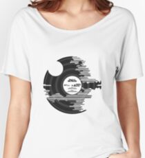 Star Wars - Death Star Vinyl Women's Relaxed Fit T-Shirt