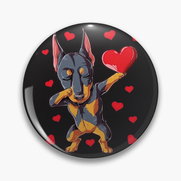 Artikelvorschau, Tupfen Dobermann Valentinstag T-Shirt für Jungen Mädchen Kinder Frauen Männer Tupfen Tanz Hund Tee entworfen und verkauft von zedbubblez.