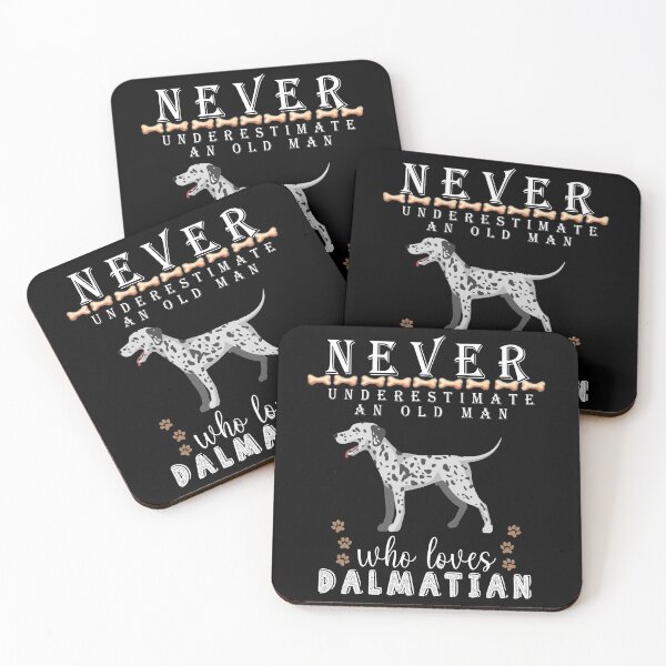 Item preview,   Never underestimate an old man who loves Dalmatian designed and sold by . JustBeUnique ..