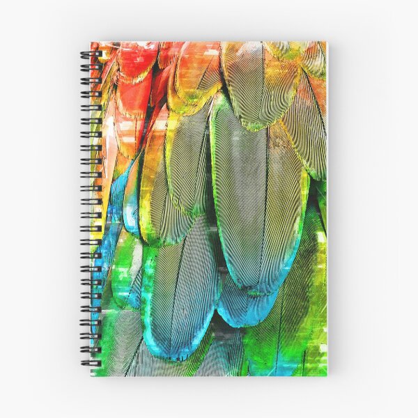 Aperçu de l'œuvre Modèle abstrait de plume d'oiseau chromatique. Pour les amateurs de plumes et d'oiseaux. créée et vendue par ColortrixArt.