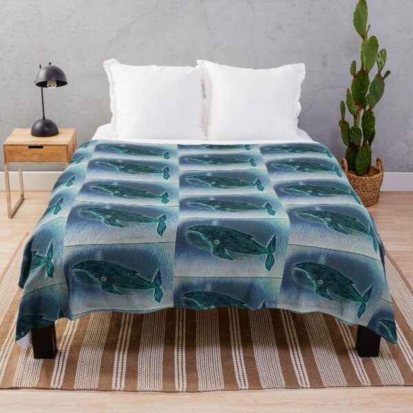 Item preview, Blue-green artistic whale designed and sold by Pelikancrazy.