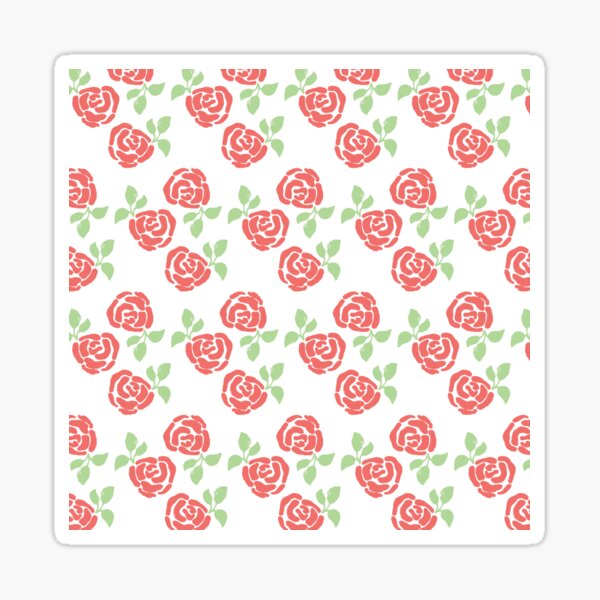 Rose Print Sticker