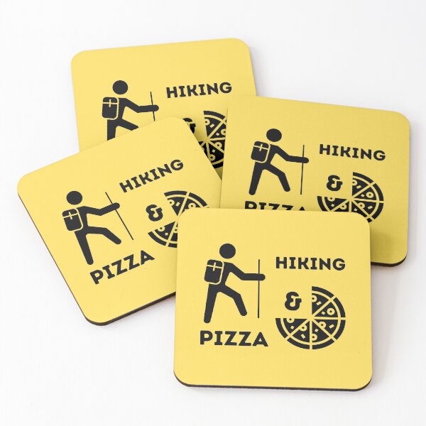 Item preview, Hiking And Pizza designed and sold by vibrantyy.
