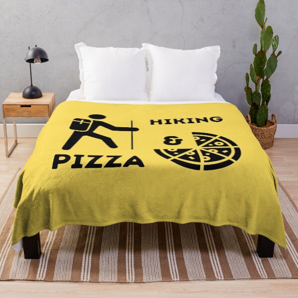 Item preview, Hiking And Pizza designed and sold by vibrantyy.