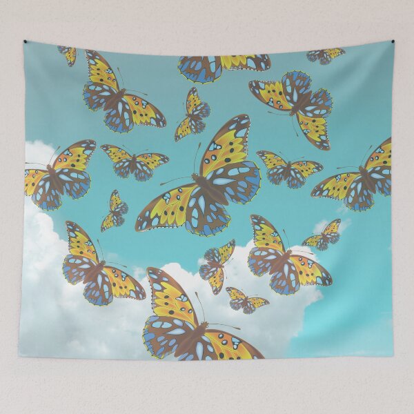 Item preview, Butterflies in the clouds pattern designed and sold by Farprintod.