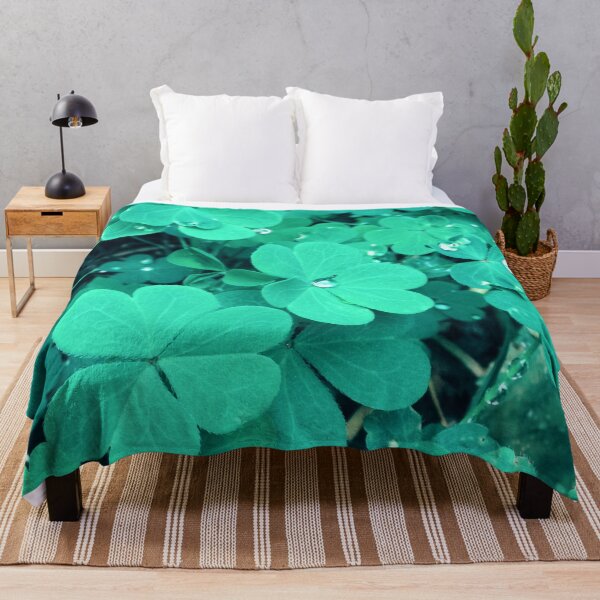 Item preview, Teal Shamrock Leaves designed and sold by hearthearts.