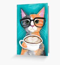 Morning Cat Greeting Card