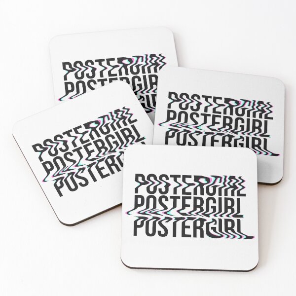 Item preview, postergirl glitch effect - black font designed and sold by tuckerdotcom.