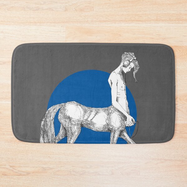 Item preview, Young centaur with headphones and mp3 player, blue designed and sold by Francesco Carli.