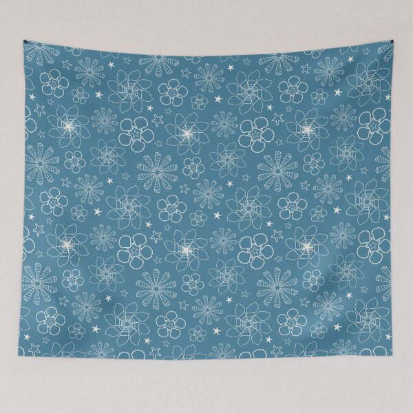 Item preview, Rotated Seashells on Blue  designed and sold by Susan Korsnick.