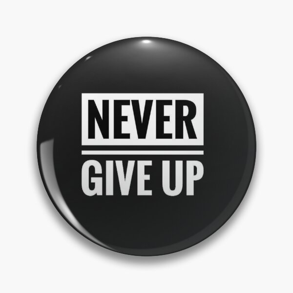 Item preview, Never give up ! Motivation quote  designed and sold by Be-Minimalist.