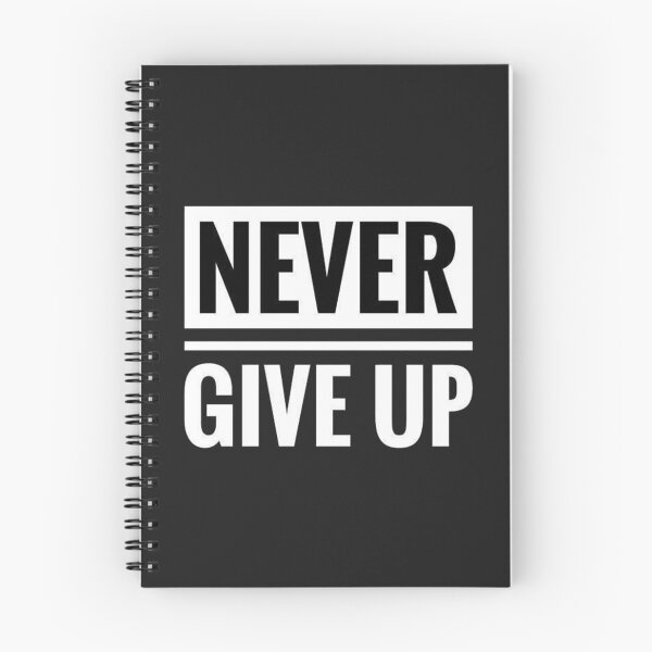 Item preview, Never give up ! Motivation quote  designed and sold by Be-Minimalist.