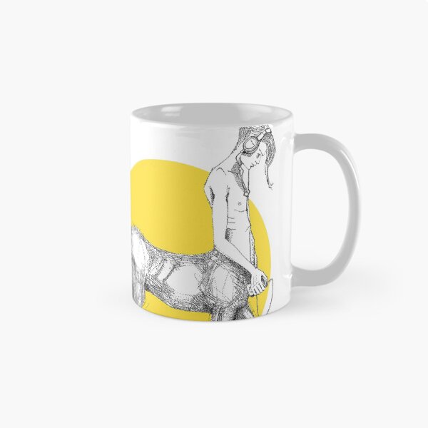 Item preview, Young centaur with headphones and mp3 player, yellow designed and sold by Francesco Carli.