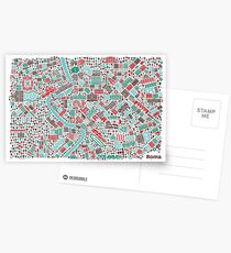 Rome City Map Postcards