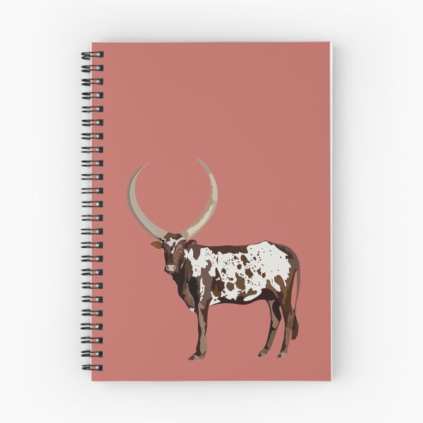 Item preview,  A is for Ankole Cattle,Ankole Cattle Artwork – Majestic African Longhorn Illustration and Livestock Design designed and sold by PrettylittlepastelUk.