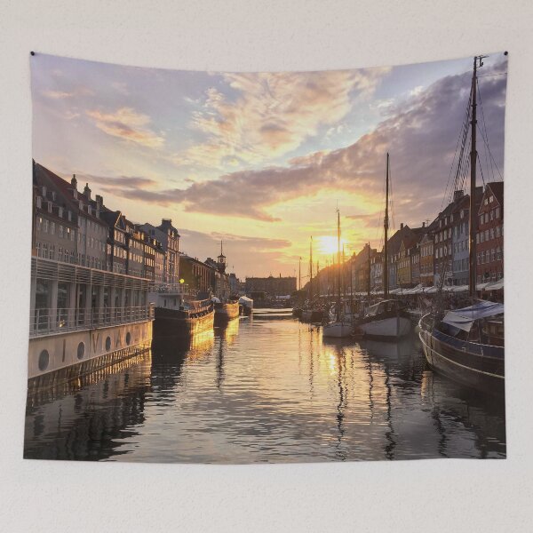 Item preview, Nyhavn Harbour, Copenhagen, Denmark designed and sold by Bryony Rose.