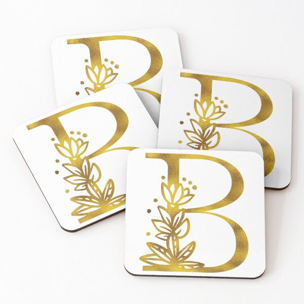 Item preview, Gold Floral Monogram B designed and sold by Amy Olsen.
