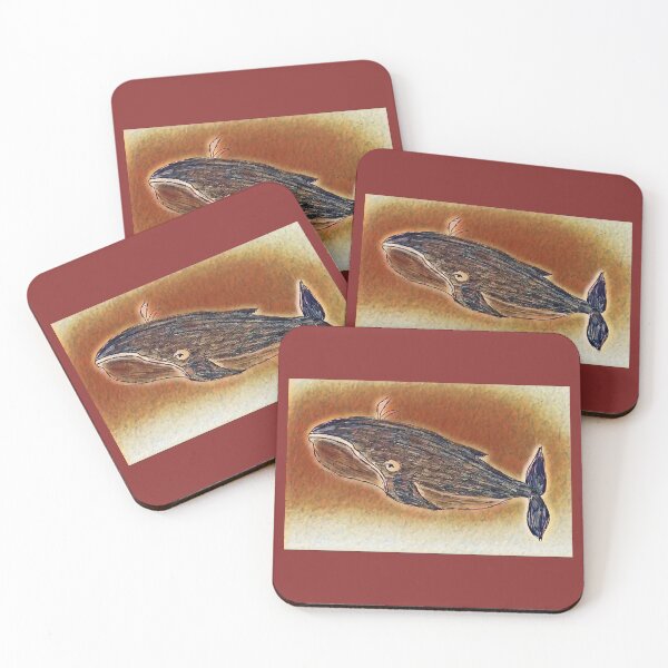 Item preview, Artistic whale in antique tones designed and sold by Pelikancrazy.